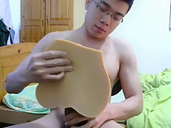 ASIAN TAIWAN GUY WITH FLESHLIGHT