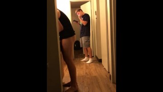 casually naked in front of straight roommate