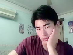 Chinese tatooed man jerk off on cam