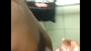 jerking bbc wirh buddies in mall restroom