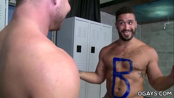 Trey fucks his white friend in the locker room