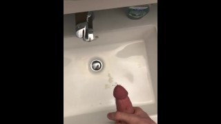 Bathroom jacking with roommates in other room