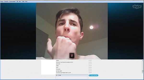 Young male masturbating and fingering – gets caught near the end of the video