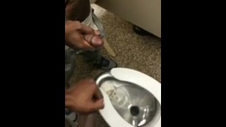 2 long black dicks jerking off