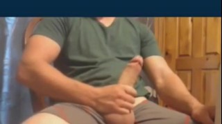 Hot stoner hunk jerking off on webcam