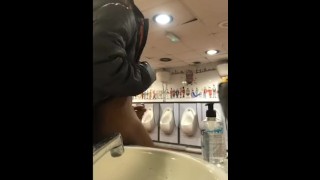 JO In Front Of Guys In The Restroom!!!