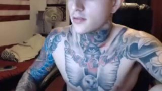 Sexy Tattooed Latino Webcam Show 2