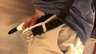 Young Guy Urinal Spy at the train station (2)