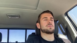 Dante Colle Jerking and Driving, amatur gay sex