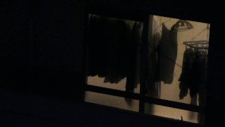 ノンケ　若リーマン　お風呂上がり全裸　包茎spy