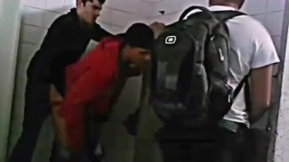 fuck in public washroom, gay bareback sex