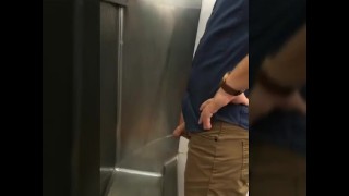 Spying straight cock at the urinals