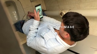 toilet spy cam 27, gay young Asian first time