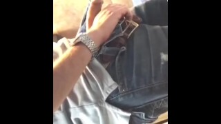 Floppy White Dick Peeing with a Powerful Stream.