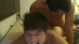 Fucking a friend., Bareback gay porn tube