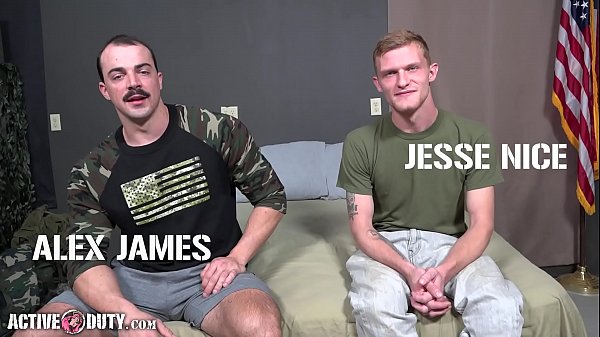 ActiveDuty – Big Cock Military Hunks Alex James & Jesse Nice