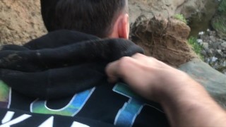 He let me fuck him bareback at a public beach., straight amateur guys