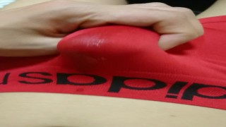 Masterbating with my new underwear, best homemade gay porn