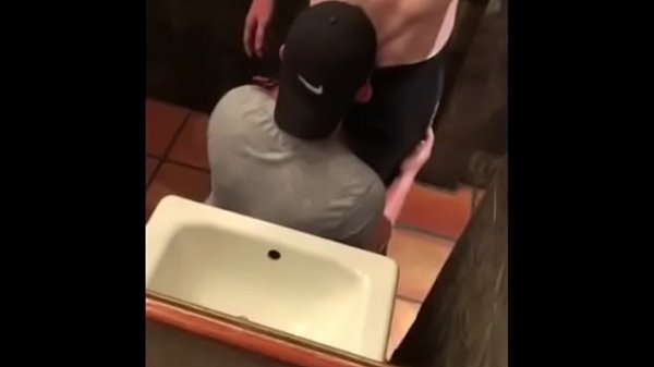 Bareback Gay Muscle Hunk Sucking Random Strangers Cock In Public Bathroom Toilets Deep Throat Fuck