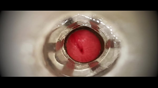 Cuming into Fleshlight with cam inside soloboy gay