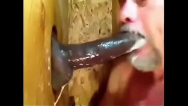 Eating Black Cum Gloryhole