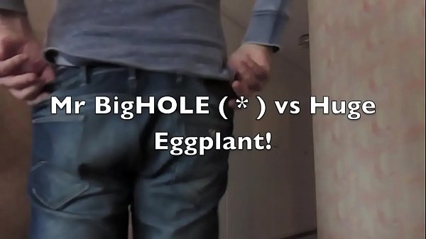 Put the eggplant in anus