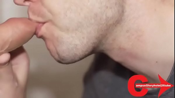 Increible mamada de verga a hetero curioso el gloryhole