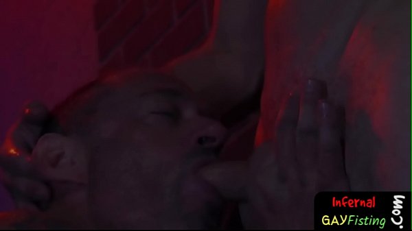 Tattooed stud gets ass widened by fist