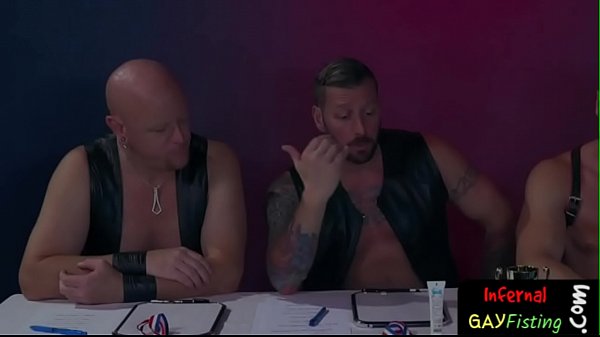 Well lubed twink left gaping by fist